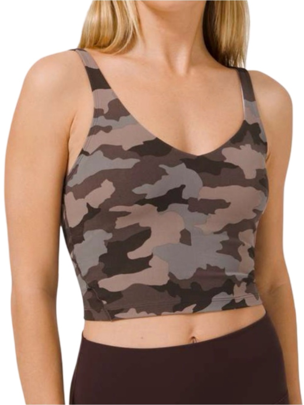Lululemon Women’s Size 2 Heritage 365 Camo Dusty Bronze Multi Align Tank Top